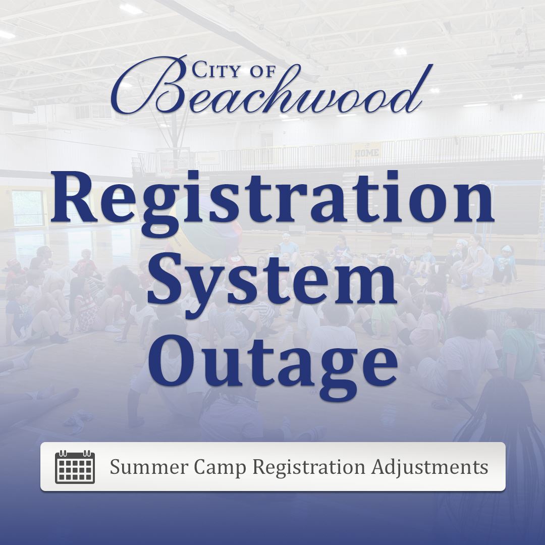 Recreation Registration System Outage