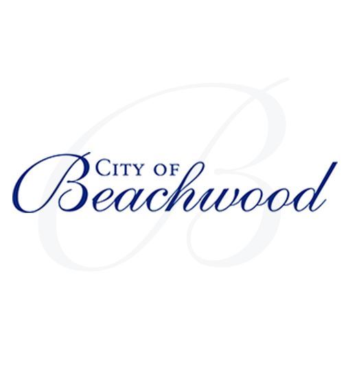 City of Beachwood logo with a Script-B behind it