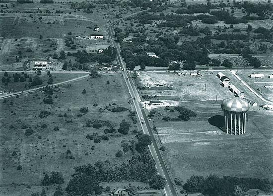 Aerial shot of Beachwood